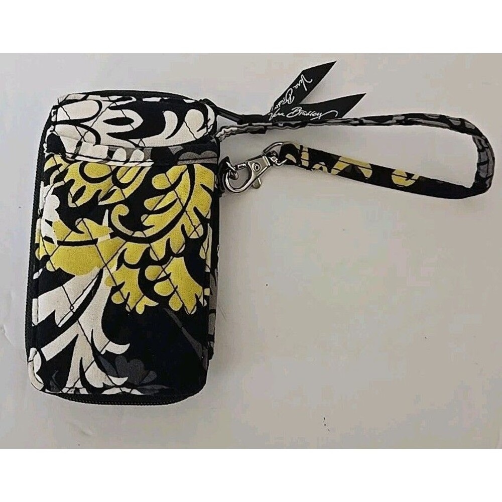 Vera Bradley All In One Zip Around Wristlet Wallet Baroque Pattern EUC
